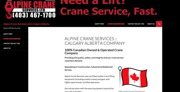 AlpineCraneServices.com :: Industrial Services Website