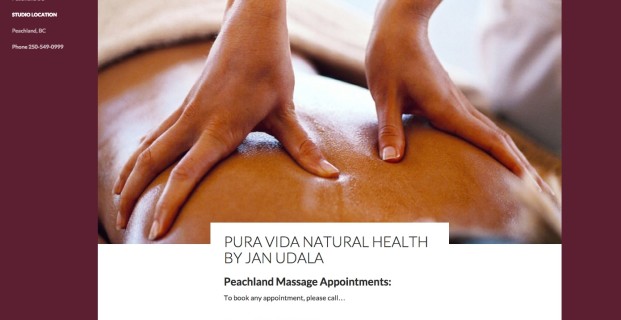 PeachlandBCmassage.com :: Healthy Massage Website